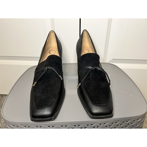 Womens Journee Collection Crawford Black Loafer Cushioned Chunky Heel Size 12 - Picture 3 of 13